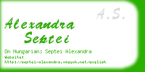 alexandra septei business card